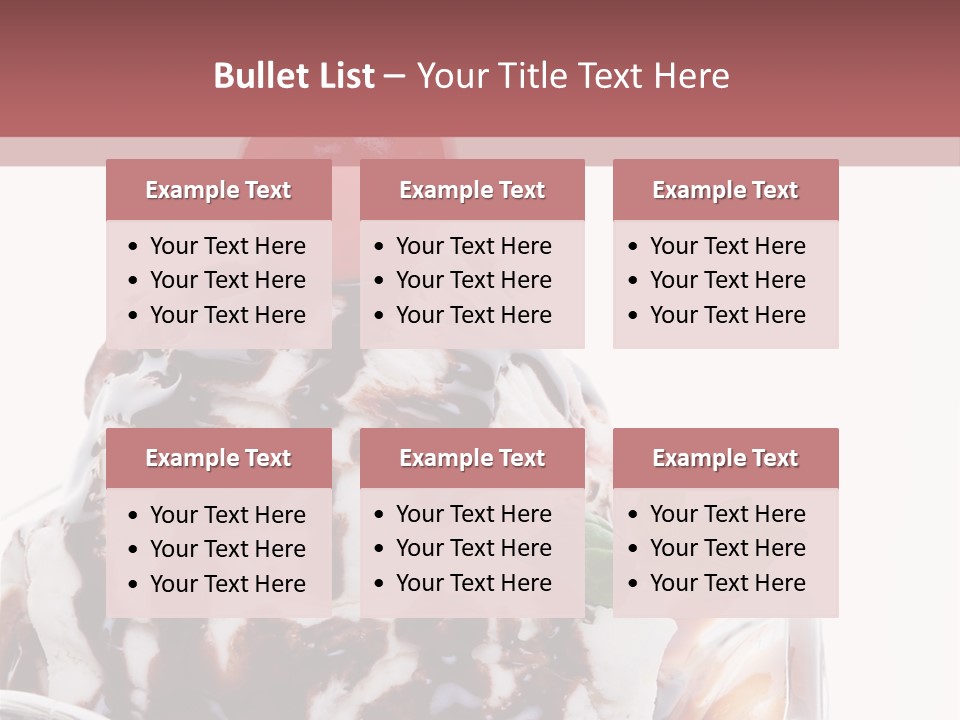 Cream Syrup Sweet PowerPoint Template