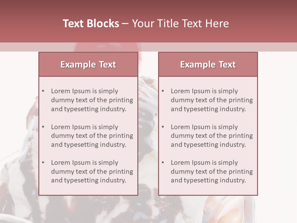 Cream Syrup Sweet PowerPoint Template