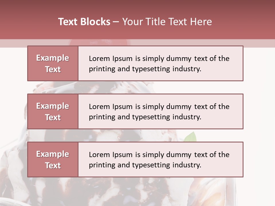 Cream Syrup Sweet PowerPoint Template