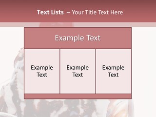 Cream Syrup Sweet PowerPoint Template