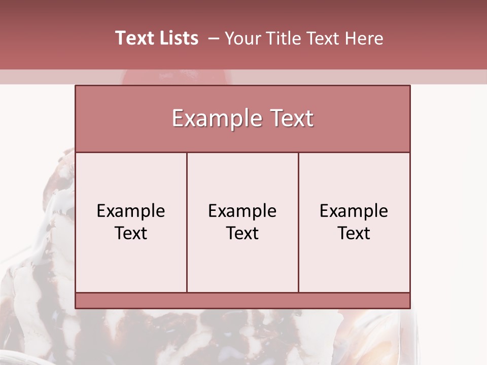 Cream Syrup Sweet PowerPoint Template