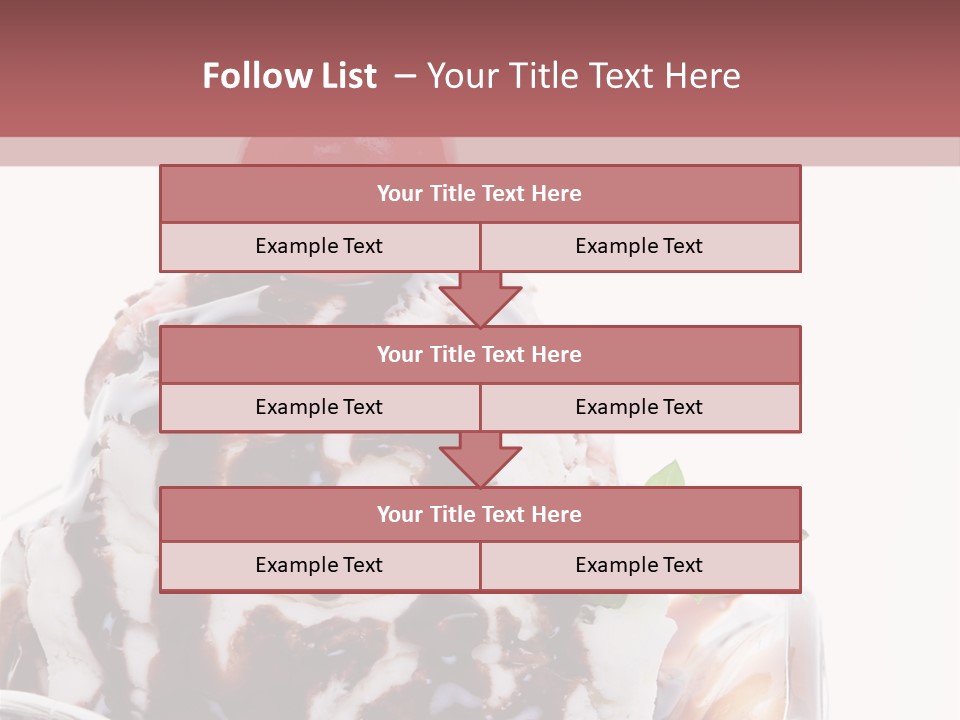 Cream Syrup Sweet PowerPoint Template
