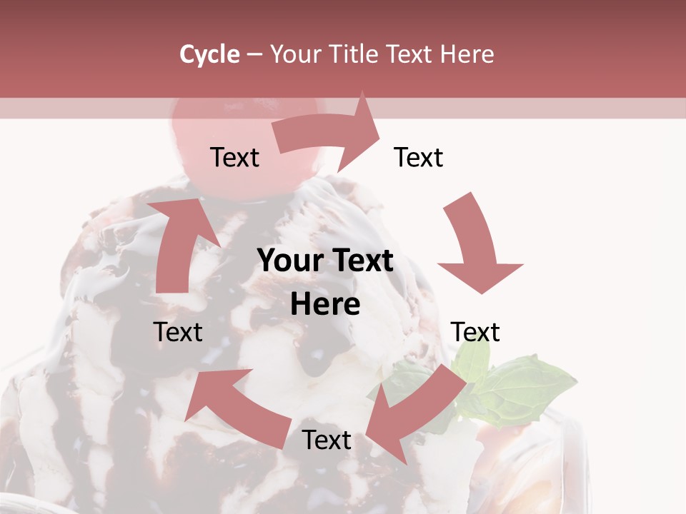 Cream Syrup Sweet PowerPoint Template