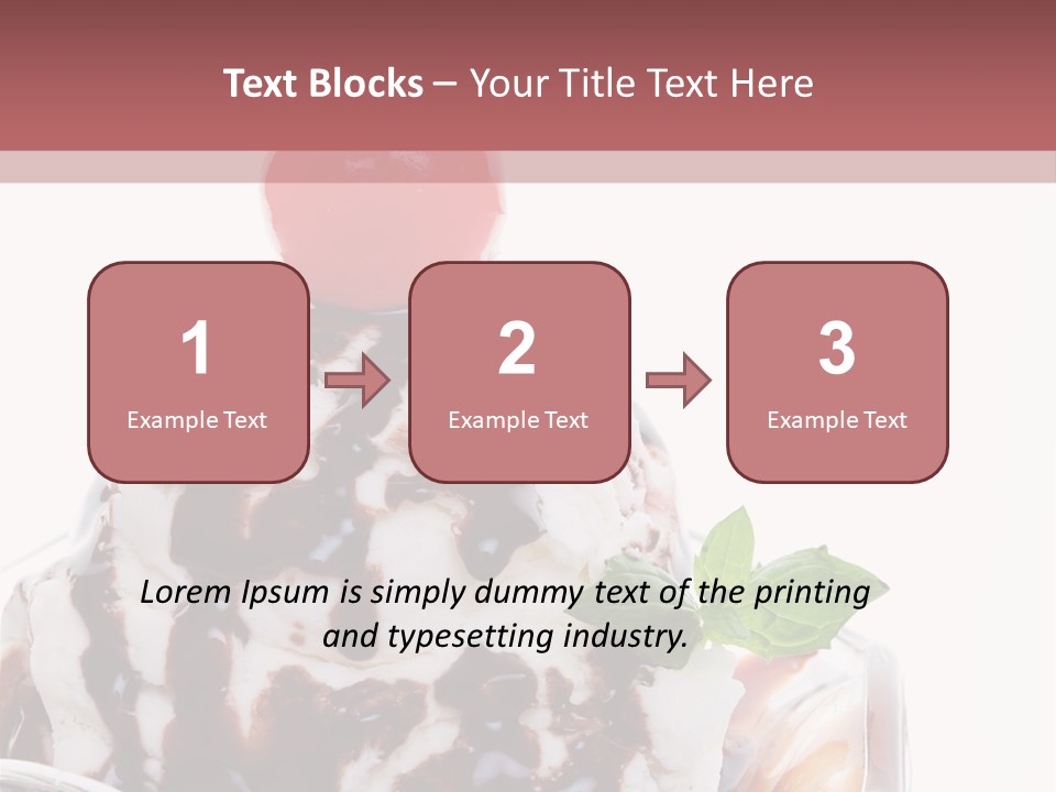 Cream Syrup Sweet PowerPoint Template