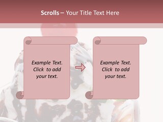 Cream Syrup Sweet PowerPoint Template