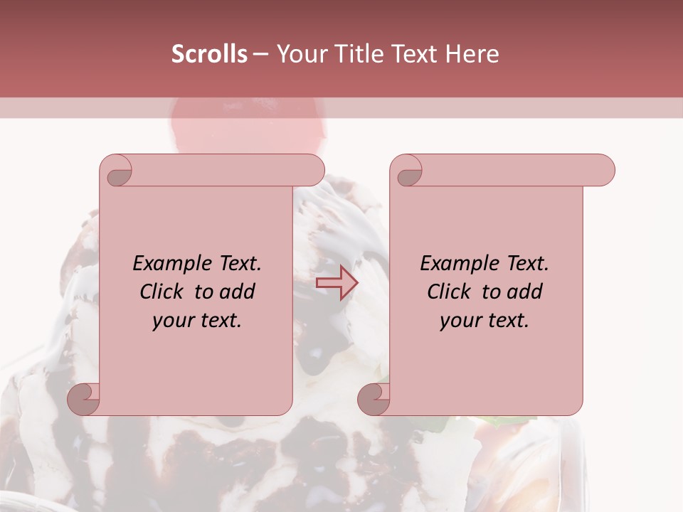 Cream Syrup Sweet PowerPoint Template
