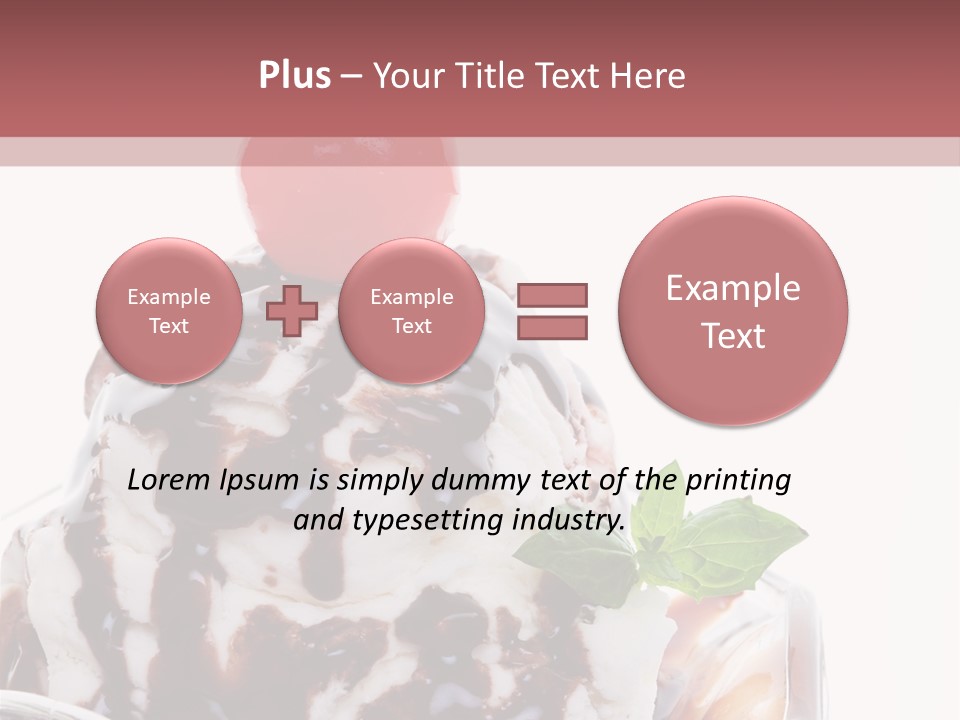 Cream Syrup Sweet PowerPoint Template