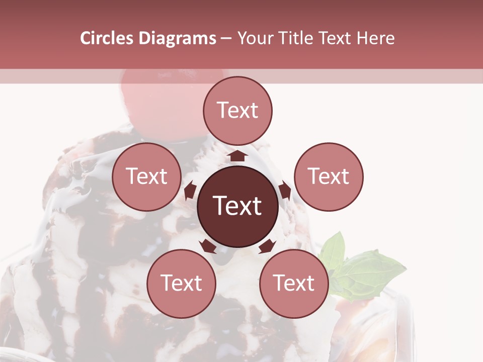 Cream Syrup Sweet PowerPoint Template