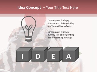 Cream Syrup Sweet PowerPoint Template