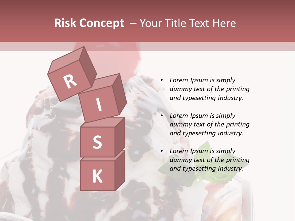 Cream Syrup Sweet PowerPoint Template