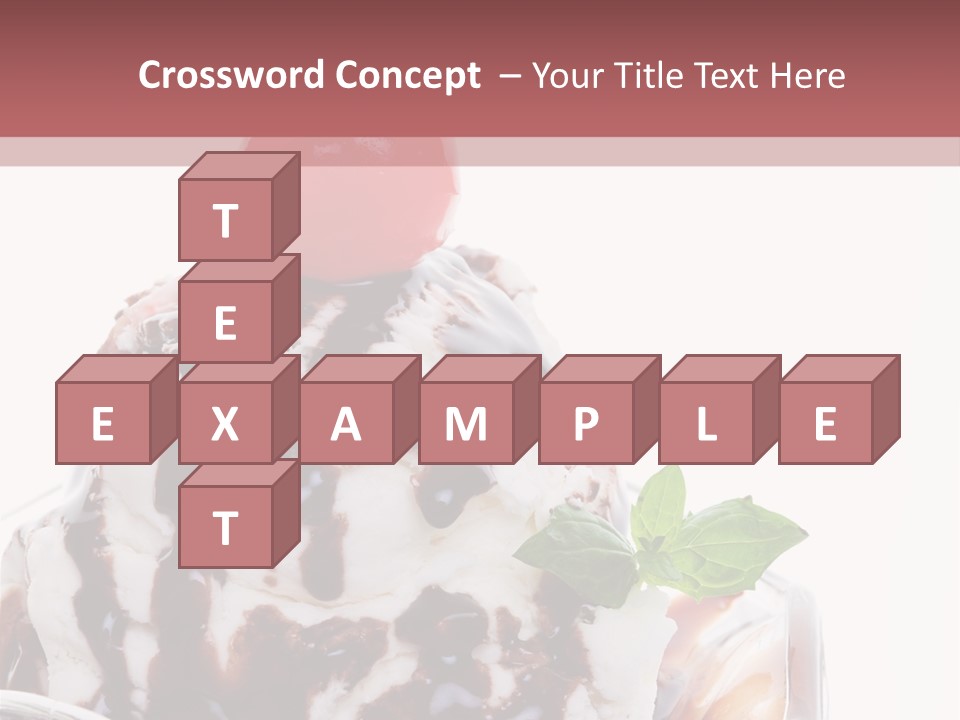 Cream Syrup Sweet PowerPoint Template