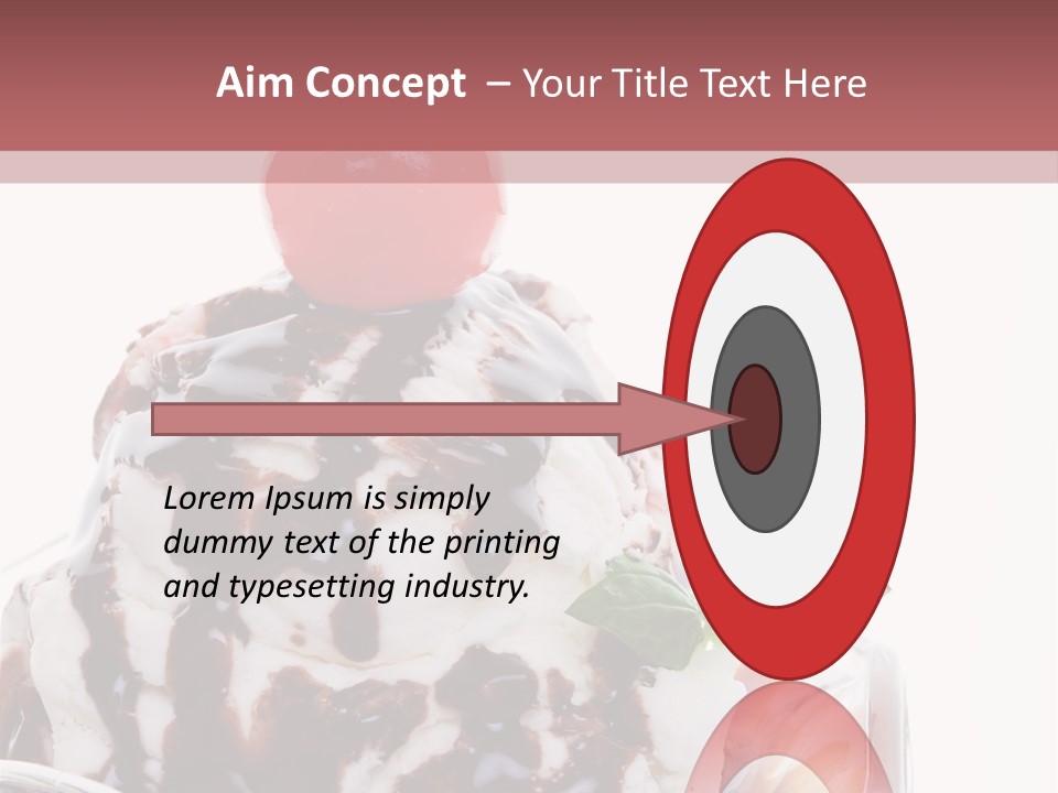 Cream Syrup Sweet PowerPoint Template