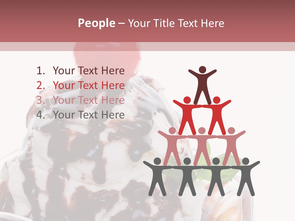 Cream Syrup Sweet PowerPoint Template