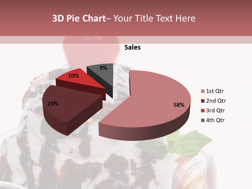 Cream Syrup Sweet PowerPoint Template