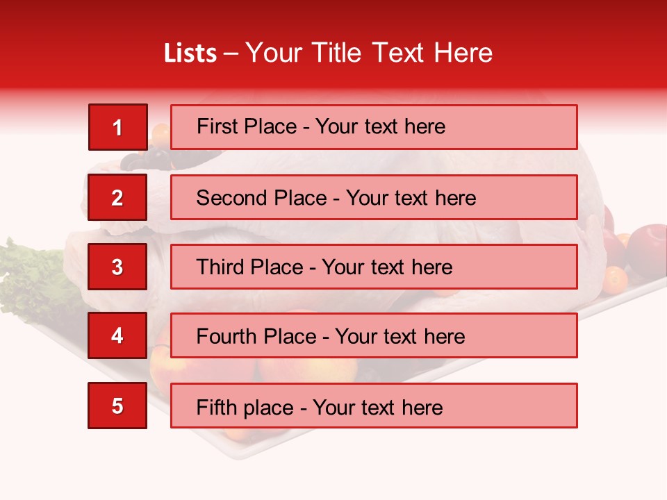 Meat Turkey Healthy PowerPoint Template