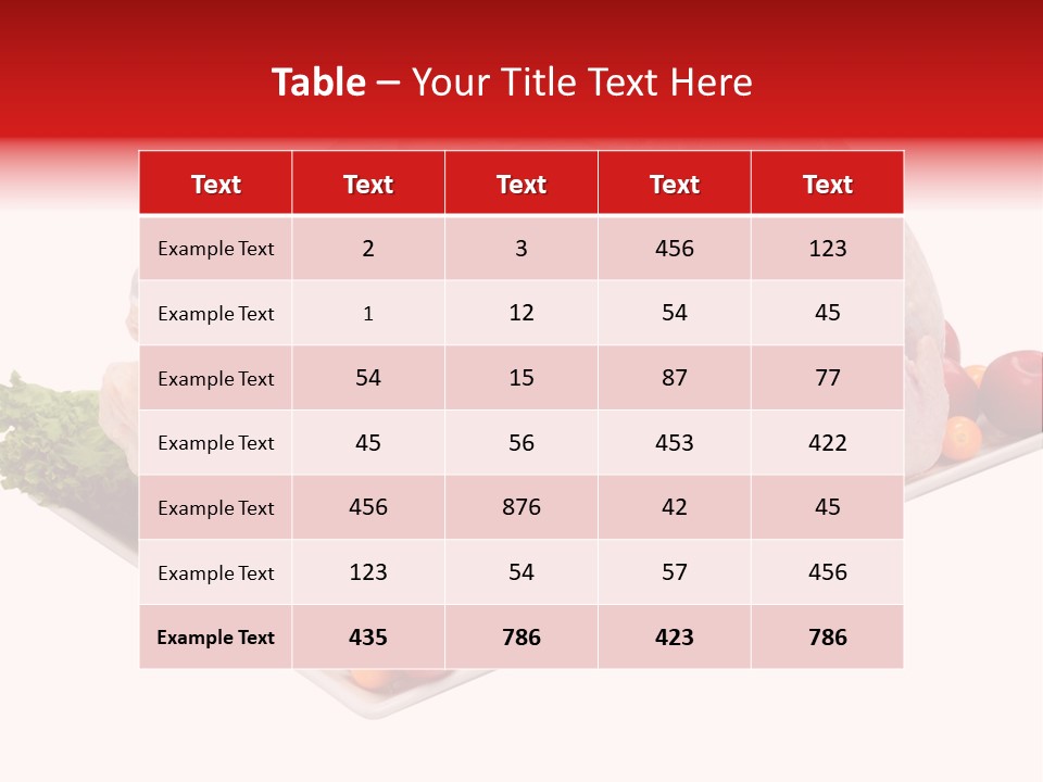 Meat Turkey Healthy PowerPoint Template