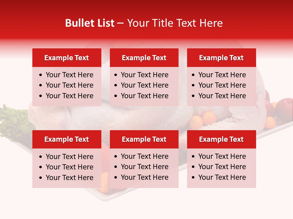 Meat Turkey Healthy PowerPoint Template