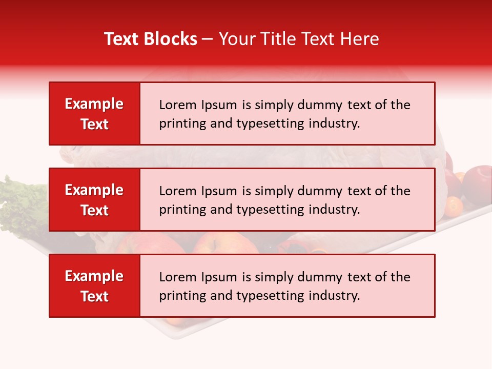 Meat Turkey Healthy PowerPoint Template