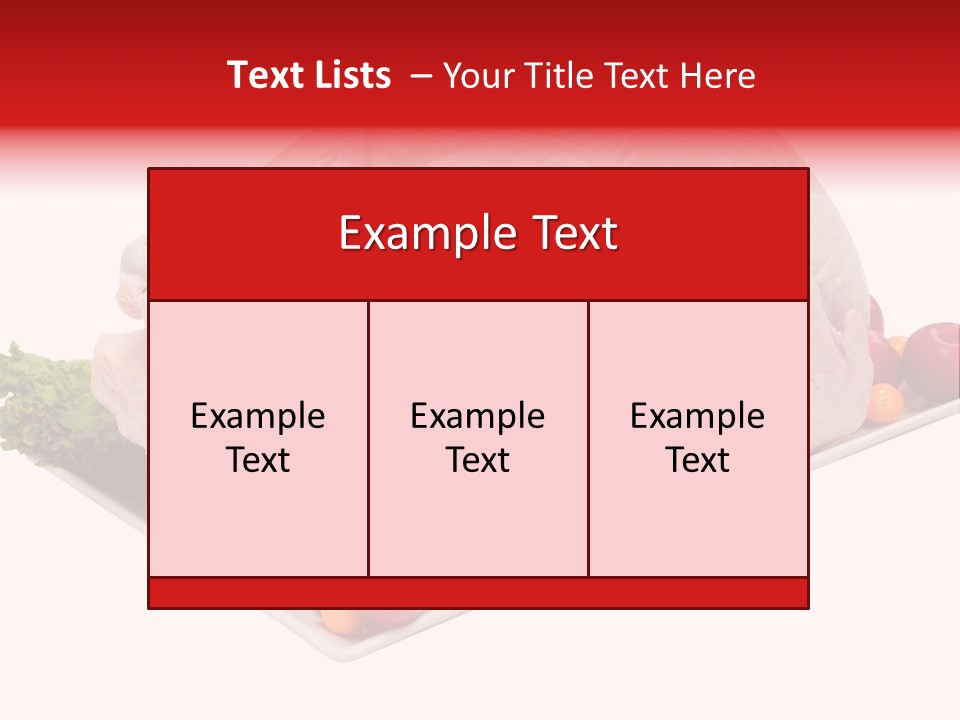 Meat Turkey Healthy PowerPoint Template