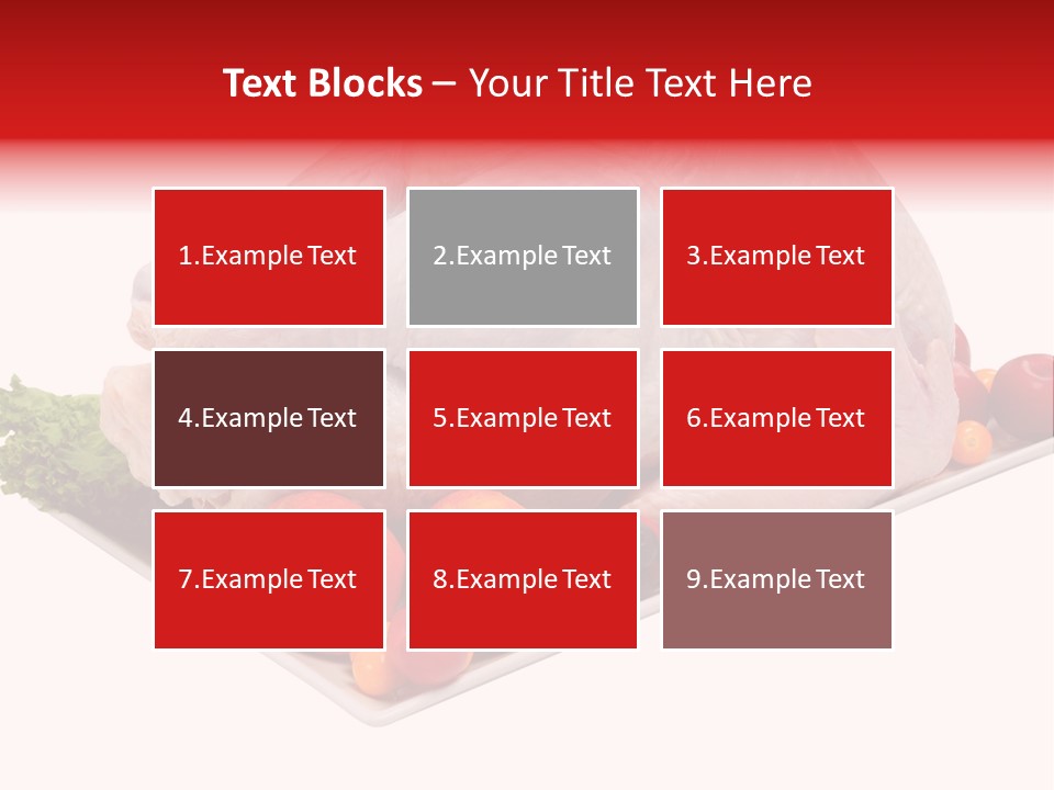 Meat Turkey Healthy PowerPoint Template