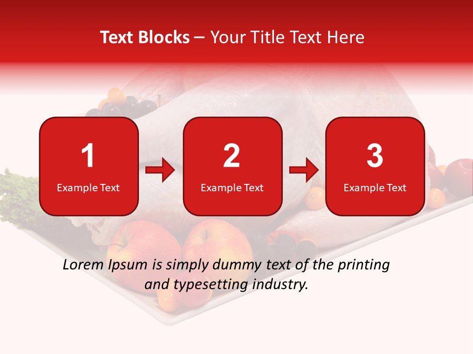 Meat Turkey Healthy PowerPoint Template