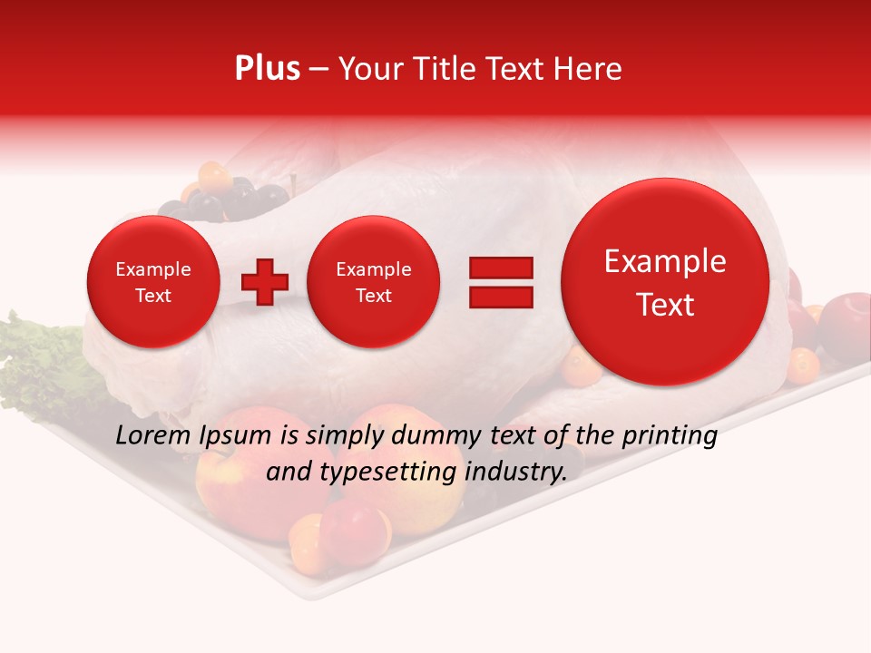 Meat Turkey Healthy PowerPoint Template