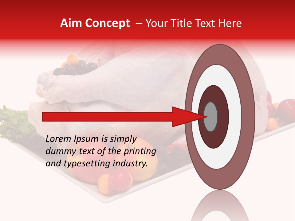 Meat Turkey Healthy PowerPoint Template
