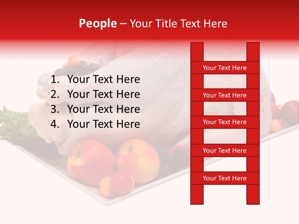 Meat Turkey Healthy PowerPoint Template