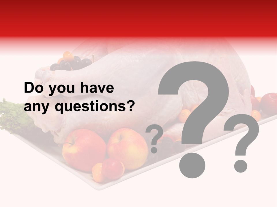 Meat Turkey Healthy PowerPoint Template