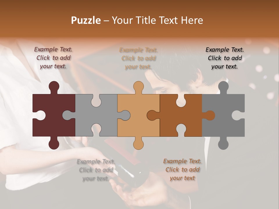 Restaurant Wine Woman PowerPoint Template