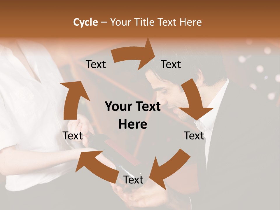 Restaurant Wine Woman PowerPoint Template