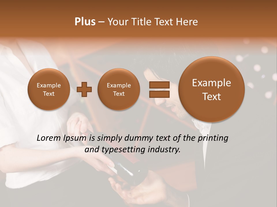 Restaurant Wine Woman PowerPoint Template