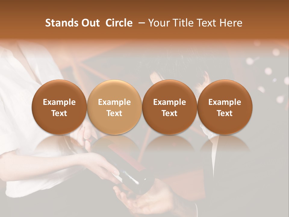 Restaurant Wine Woman PowerPoint Template