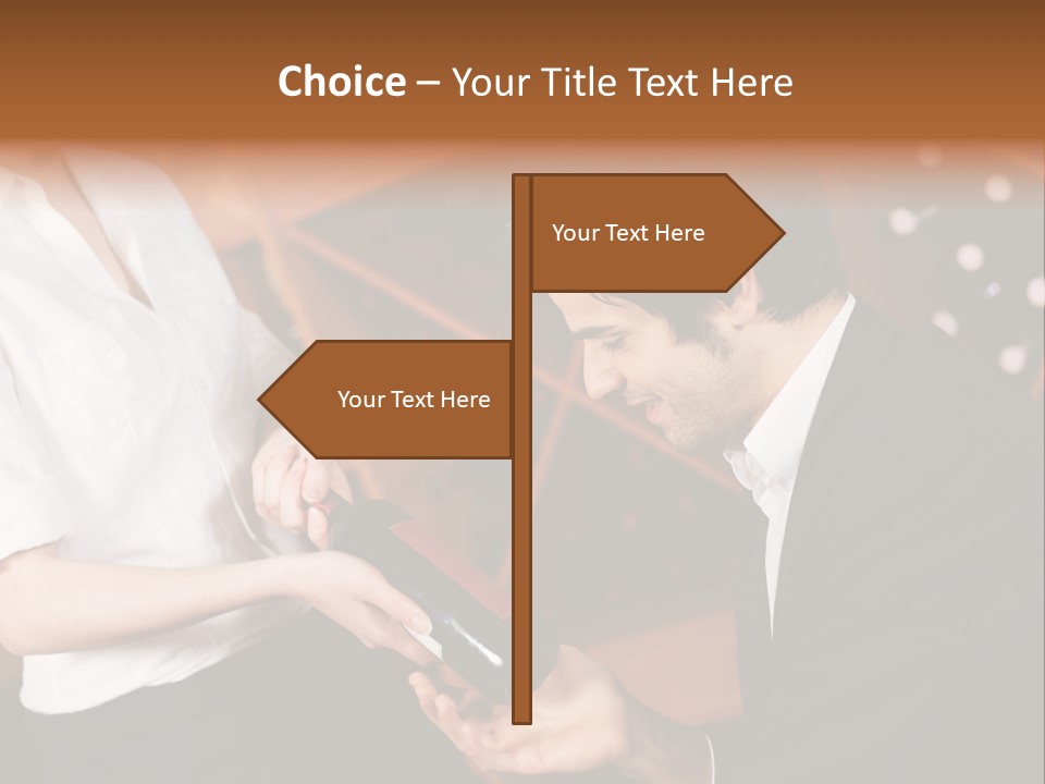 Restaurant Wine Woman PowerPoint Template