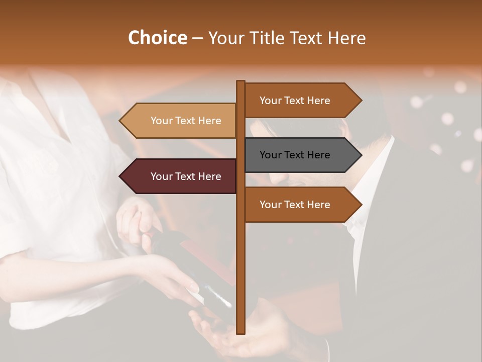 Restaurant Wine Woman PowerPoint Template