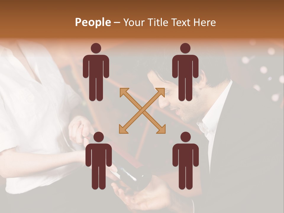 Restaurant Wine Woman PowerPoint Template