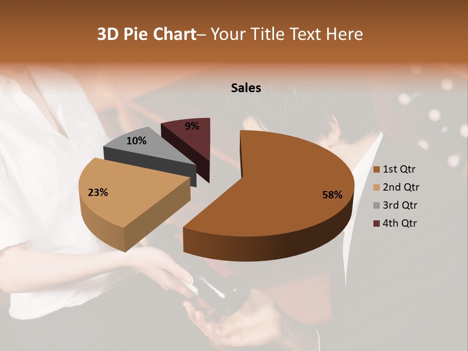 Restaurant Wine Woman PowerPoint Template