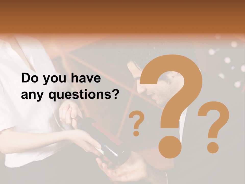 Restaurant Wine Woman PowerPoint Template