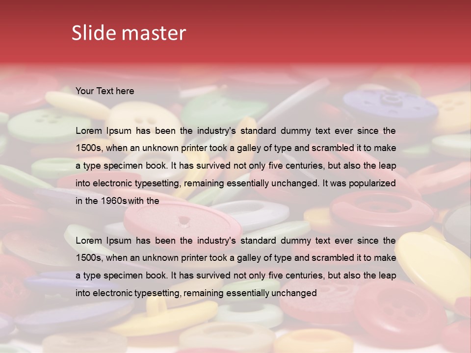 Needle Colorful Isolated PowerPoint Template