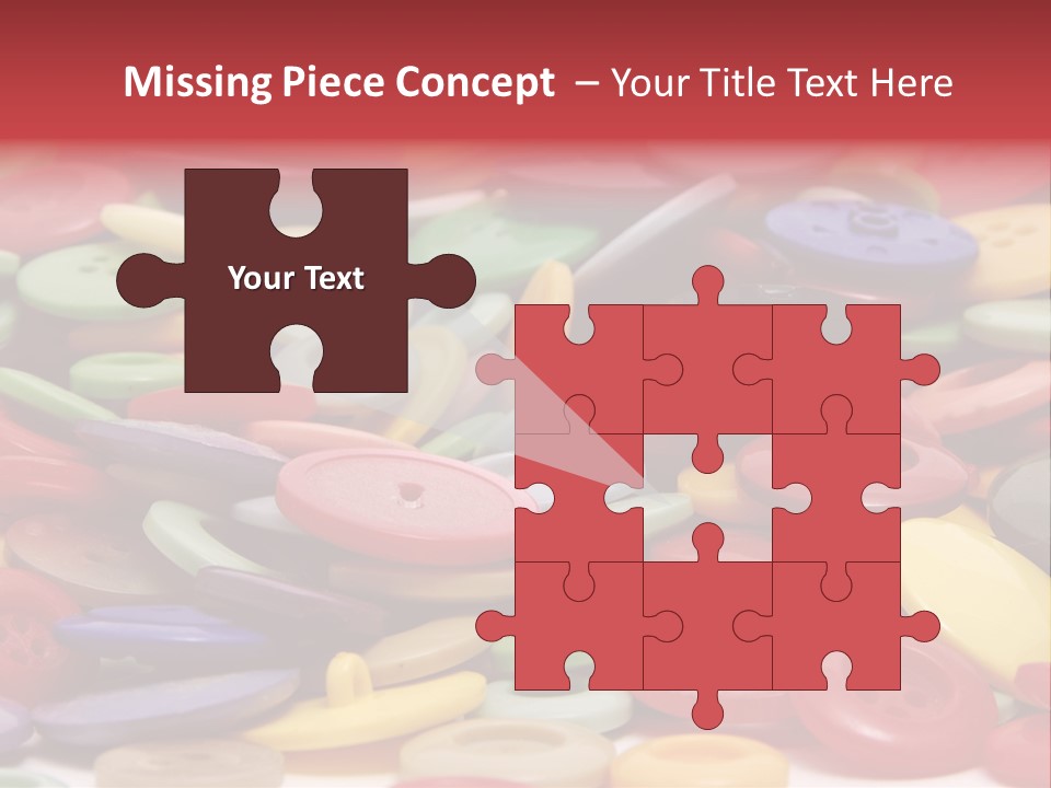 Needle Colorful Isolated PowerPoint Template