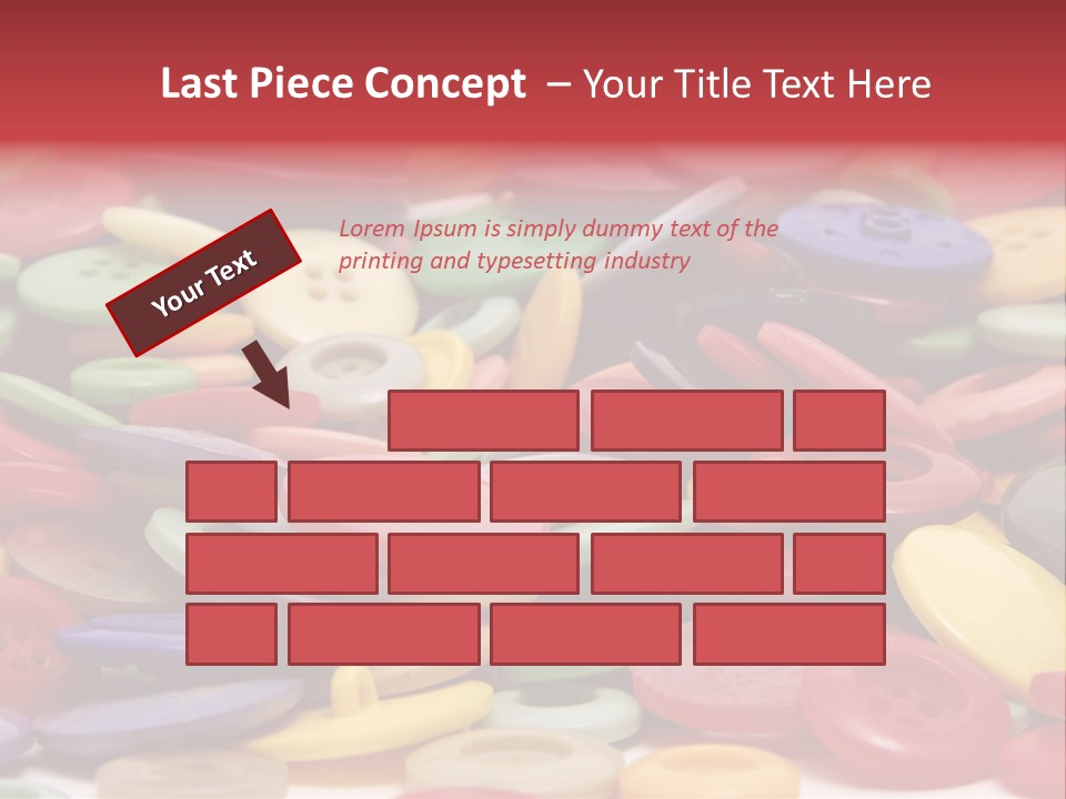 Needle Colorful Isolated PowerPoint Template