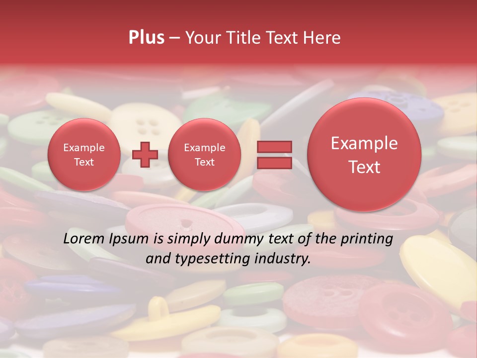 Needle Colorful Isolated PowerPoint Template