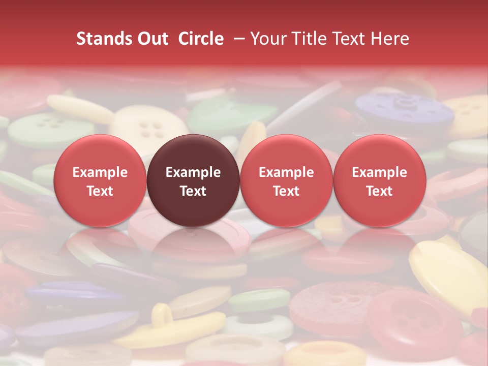 Needle Colorful Isolated PowerPoint Template