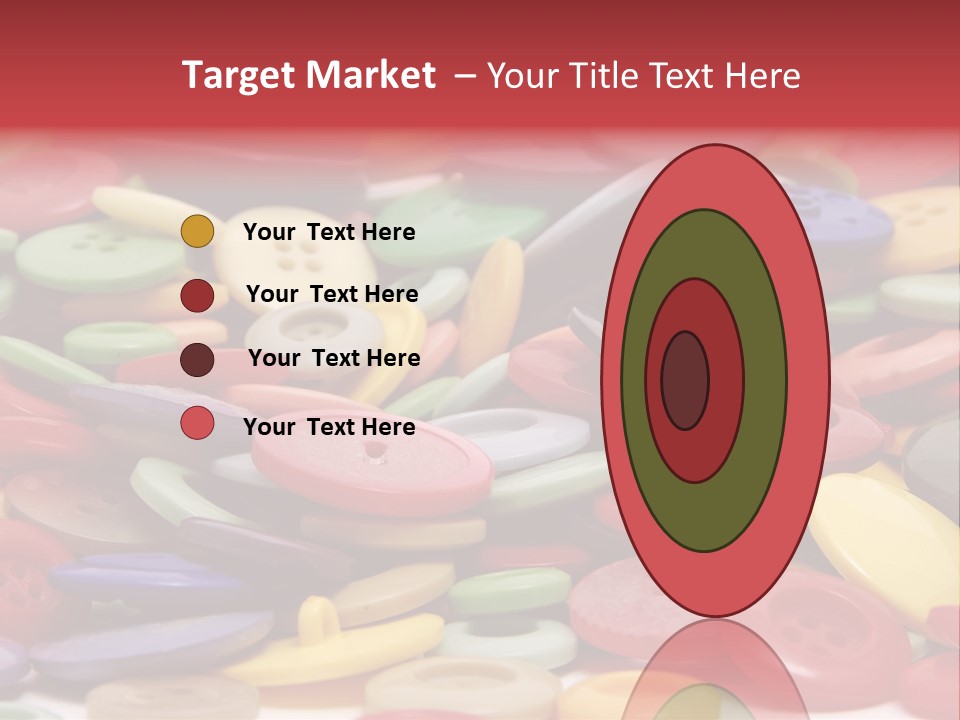 Needle Colorful Isolated PowerPoint Template