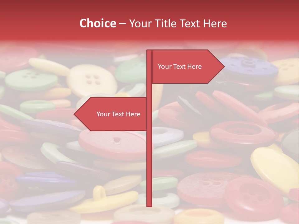 Needle Colorful Isolated PowerPoint Template