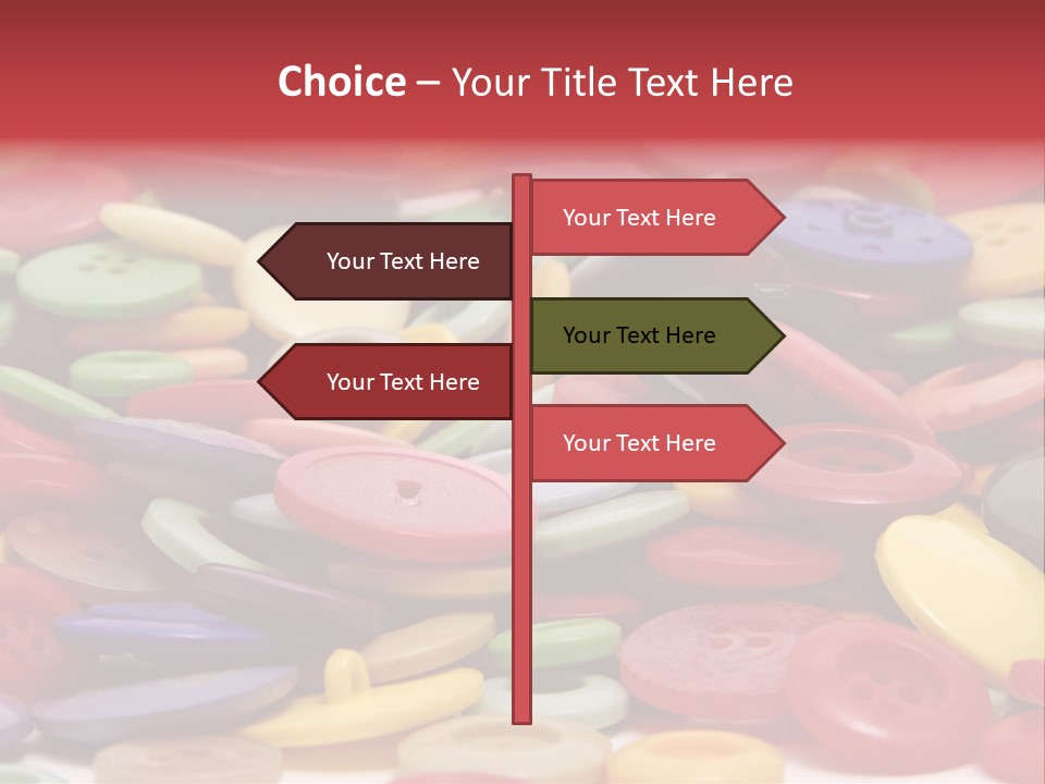 Needle Colorful Isolated PowerPoint Template