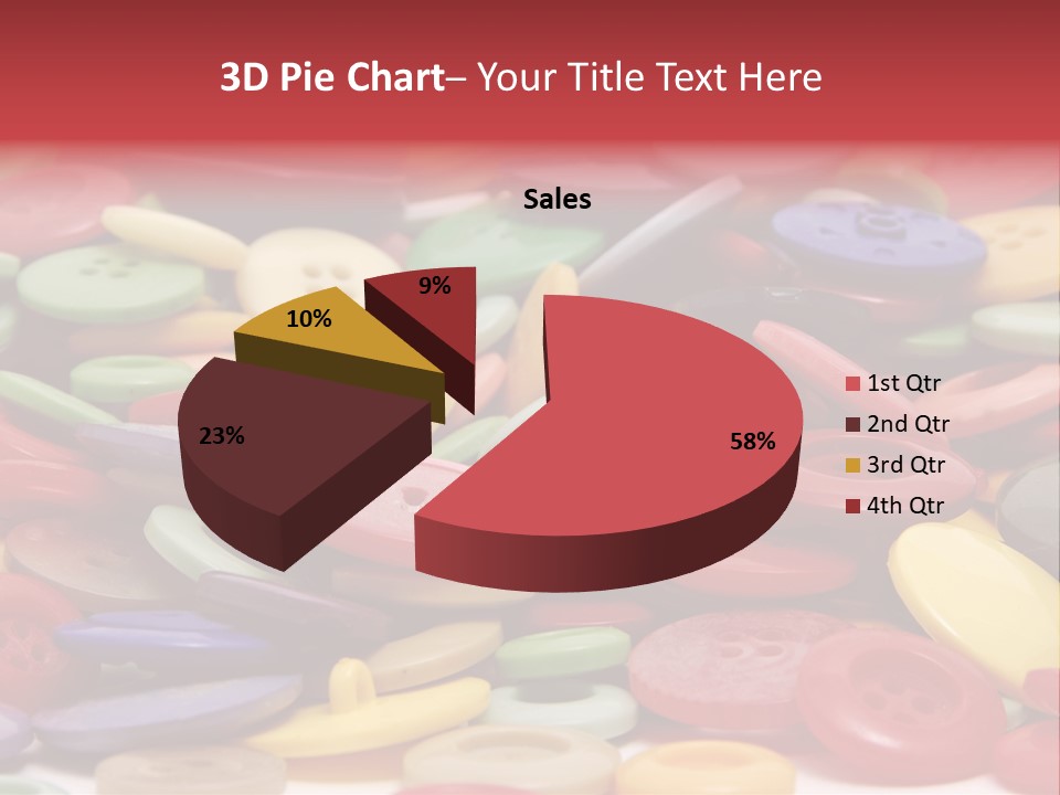 Needle Colorful Isolated PowerPoint Template