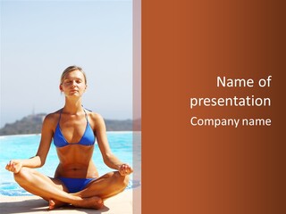 Trainer Stretch Seaside PowerPoint Template