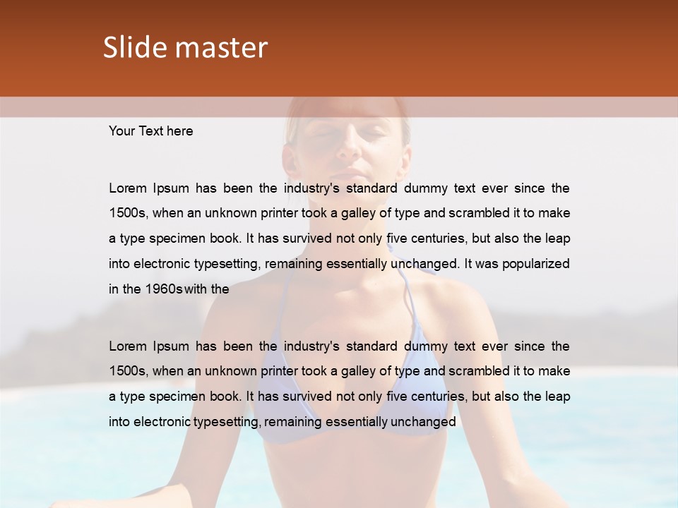 Trainer Stretch Seaside PowerPoint Template