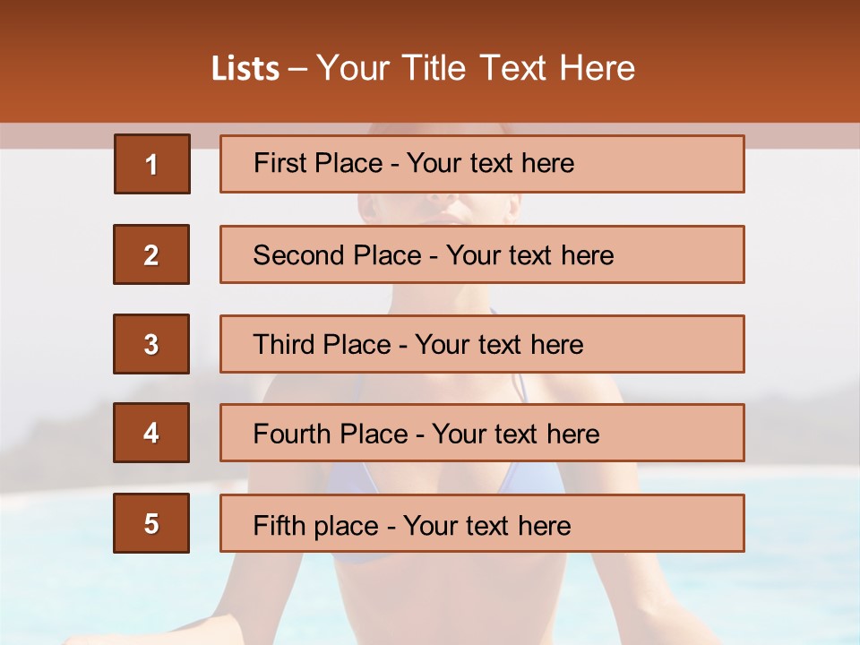 Trainer Stretch Seaside PowerPoint Template